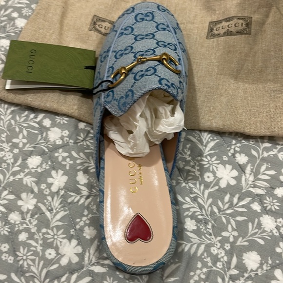 GUCCI WOMENS PRINCETON MULES SIZE 37.5. BRAND NEW ,NEVER WORN . - Picture 5 of 7